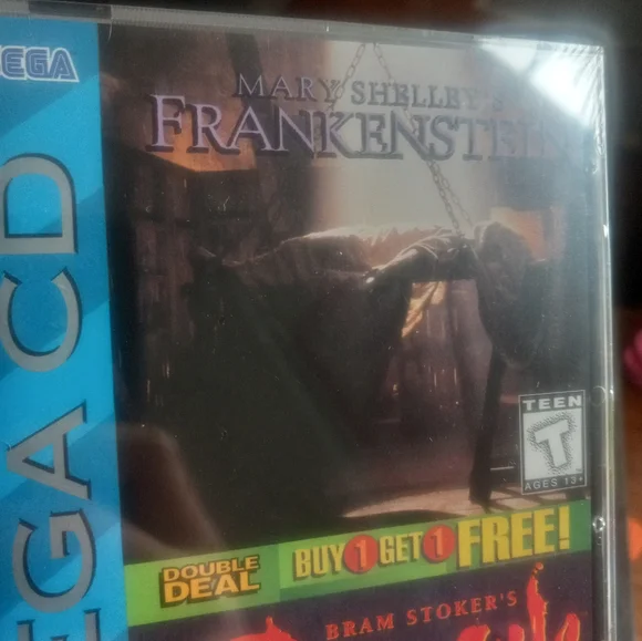 1993 Mary Shelley's Frankenstein &Bram Stoker's Dracula Sega CD Double Deal NWT